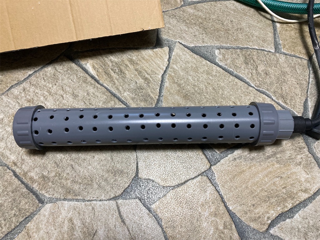 チタンヒーターカバーが完成した様子