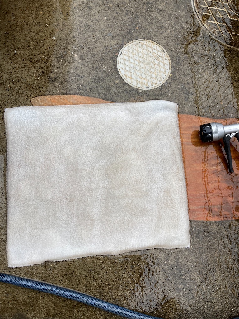 魔毯清掃後の写真